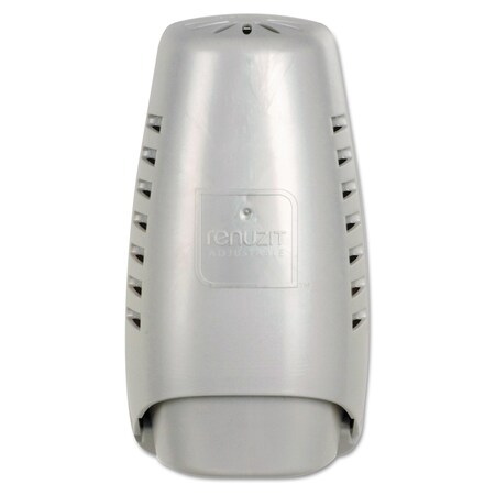 Renuzit Wall Mount Air Freshener Dispenser, 3.75" x 3.25" x 7.25", Silver 1700004395
